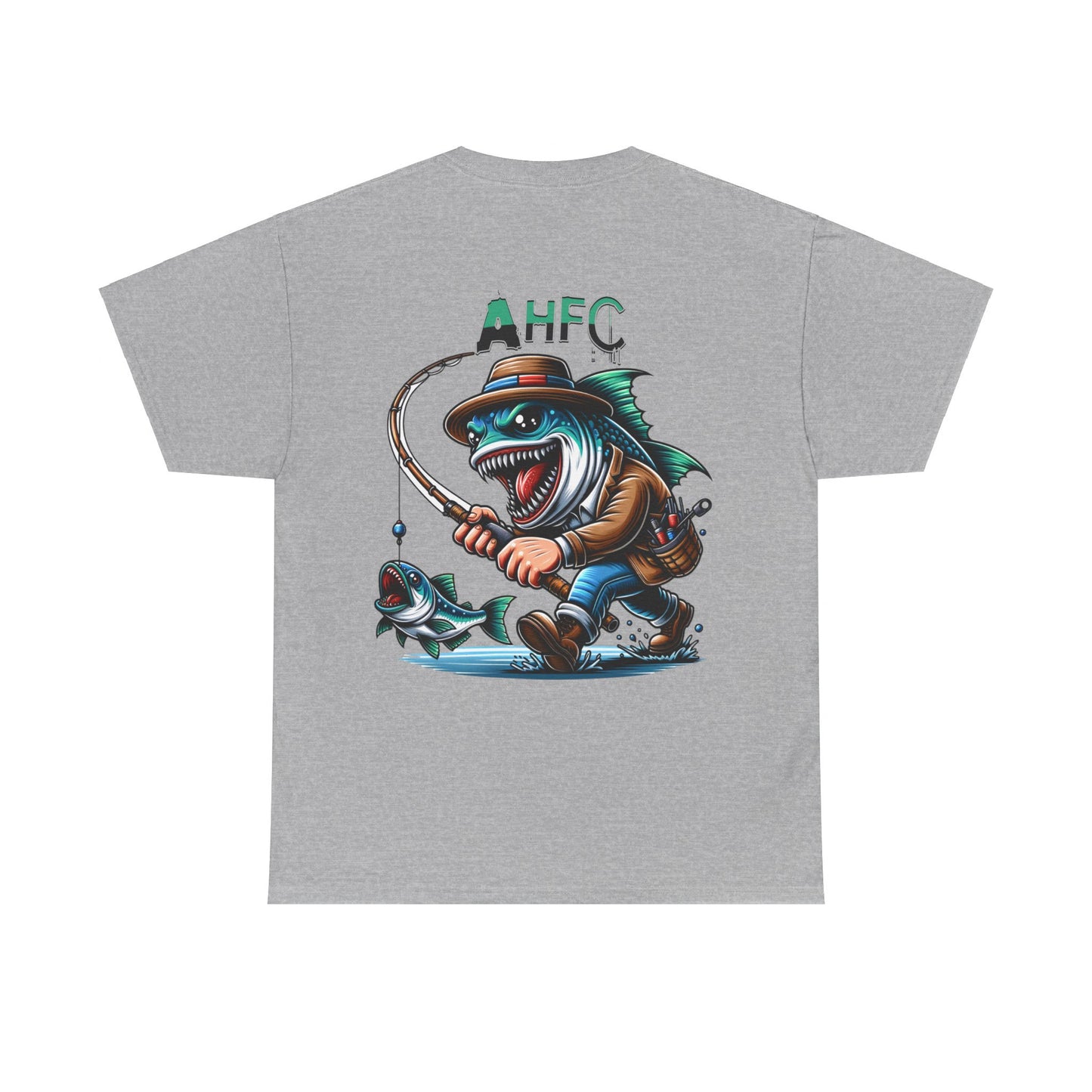 Fish attack AHFC Unisex Heavy Cotton Tee