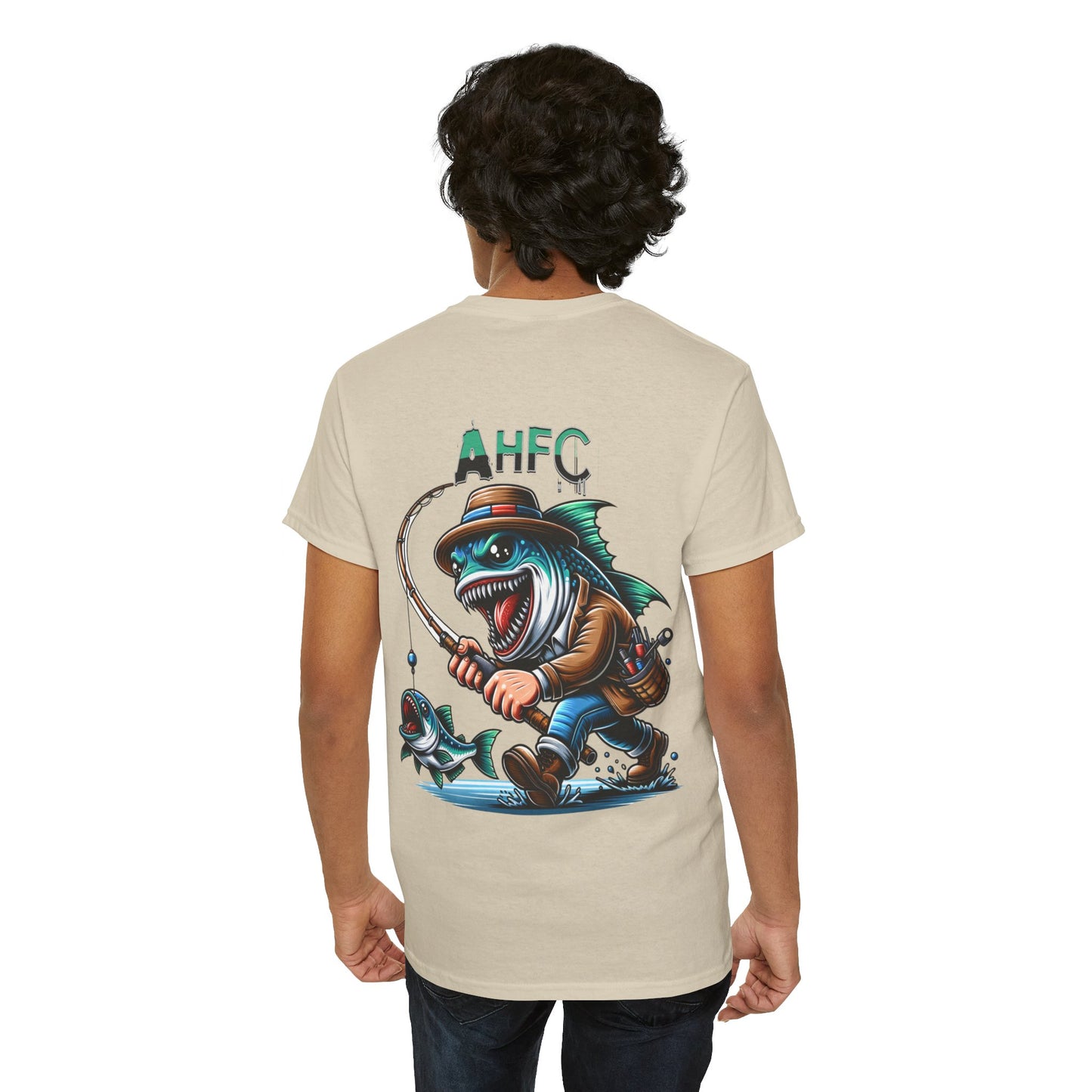 Fish attack AHFC Unisex Heavy Cotton Tee