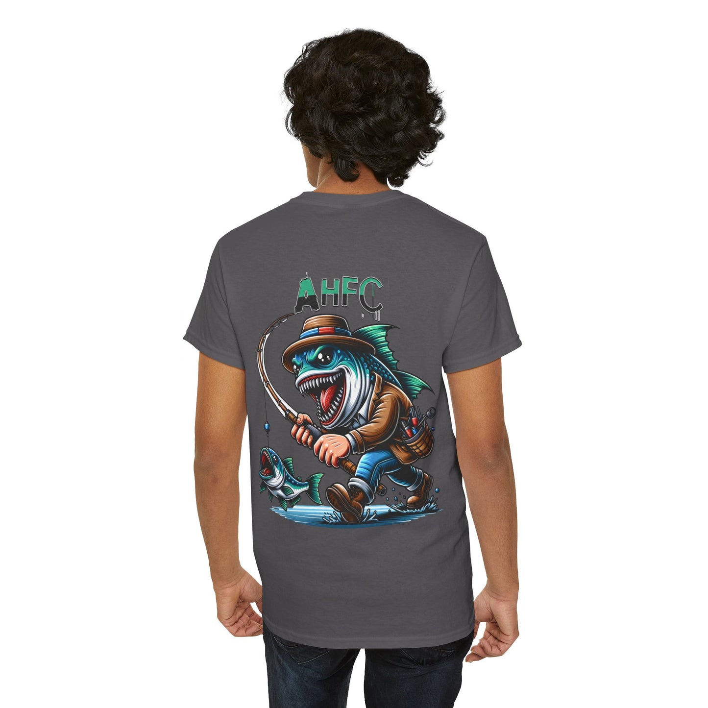 Fish attack AHFC Unisex Heavy Cotton Tee