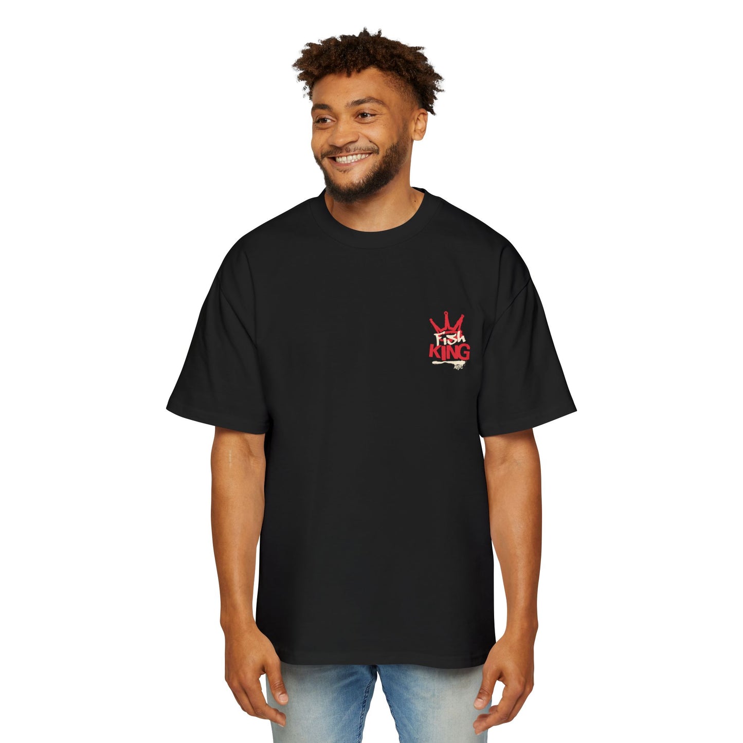 Fishing King Oversized Tee, Casual Shirt,