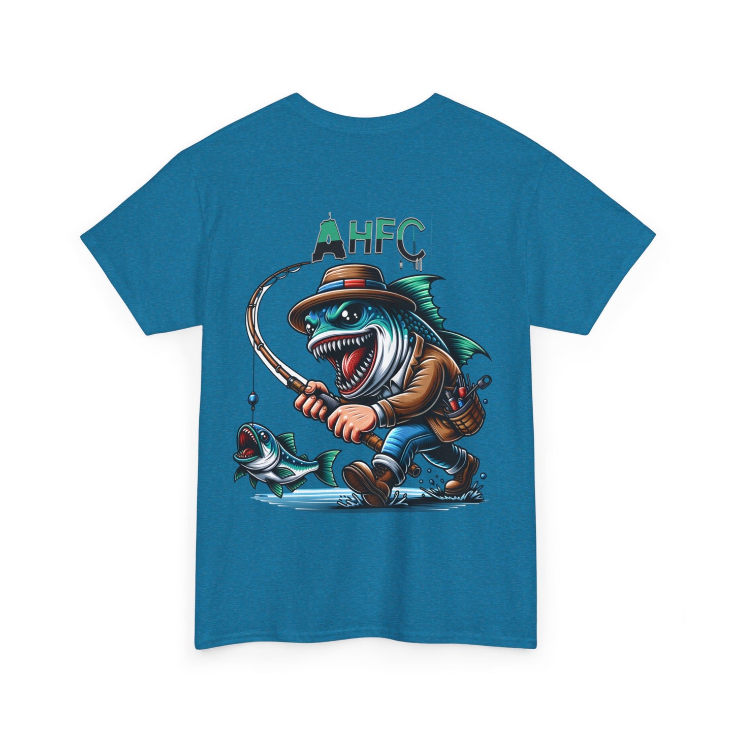 Fish attack AHFC Unisex Heavy Cotton Tee