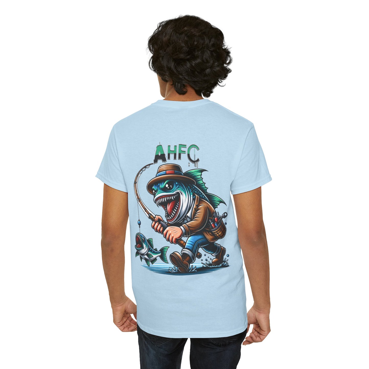 Fish attack AHFC Unisex Heavy Cotton Tee