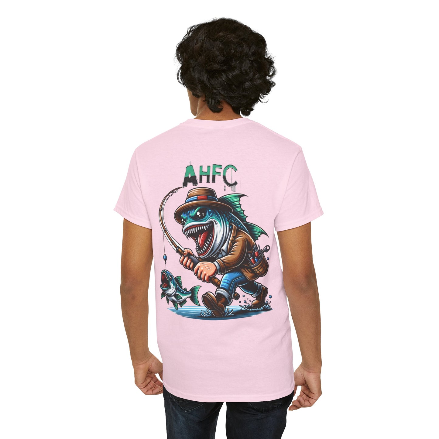 Fish attack AHFC Unisex Heavy Cotton Tee