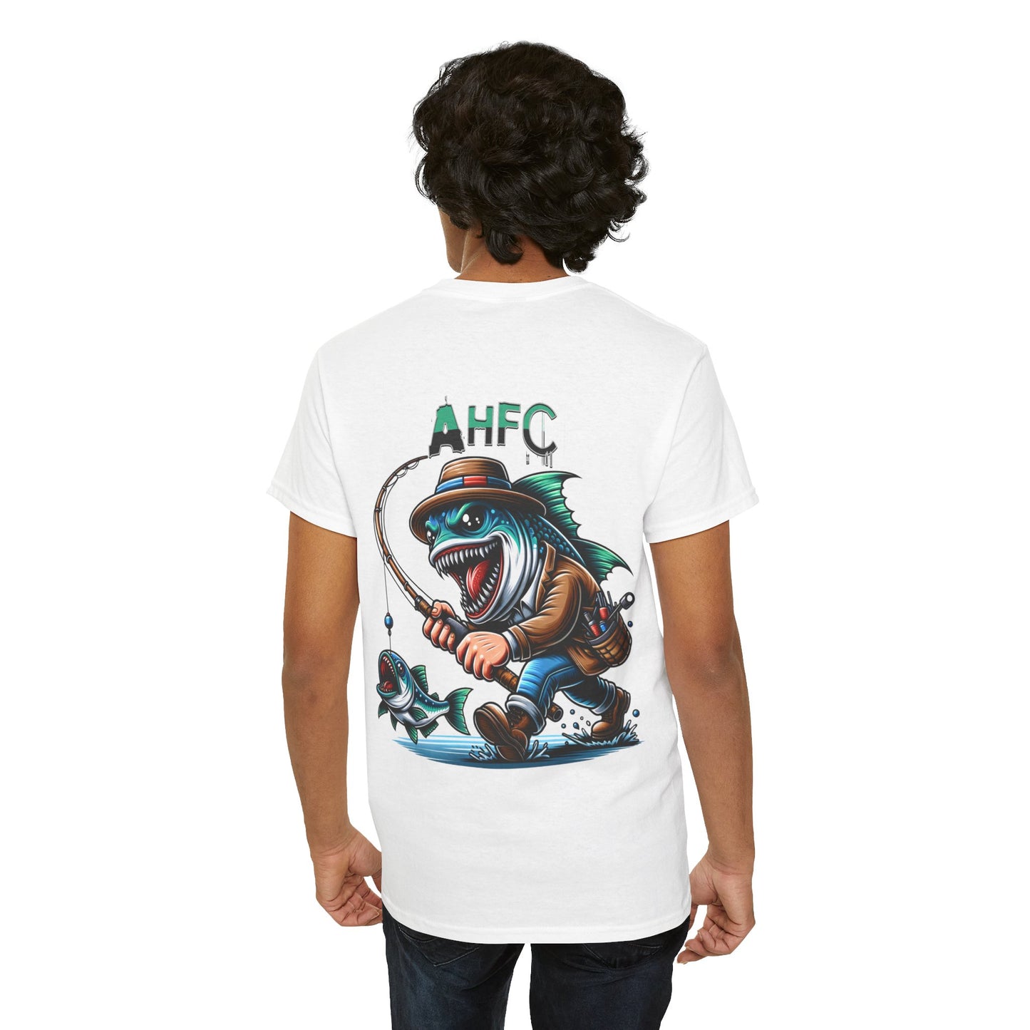 Fish attack AHFC Unisex Heavy Cotton Tee