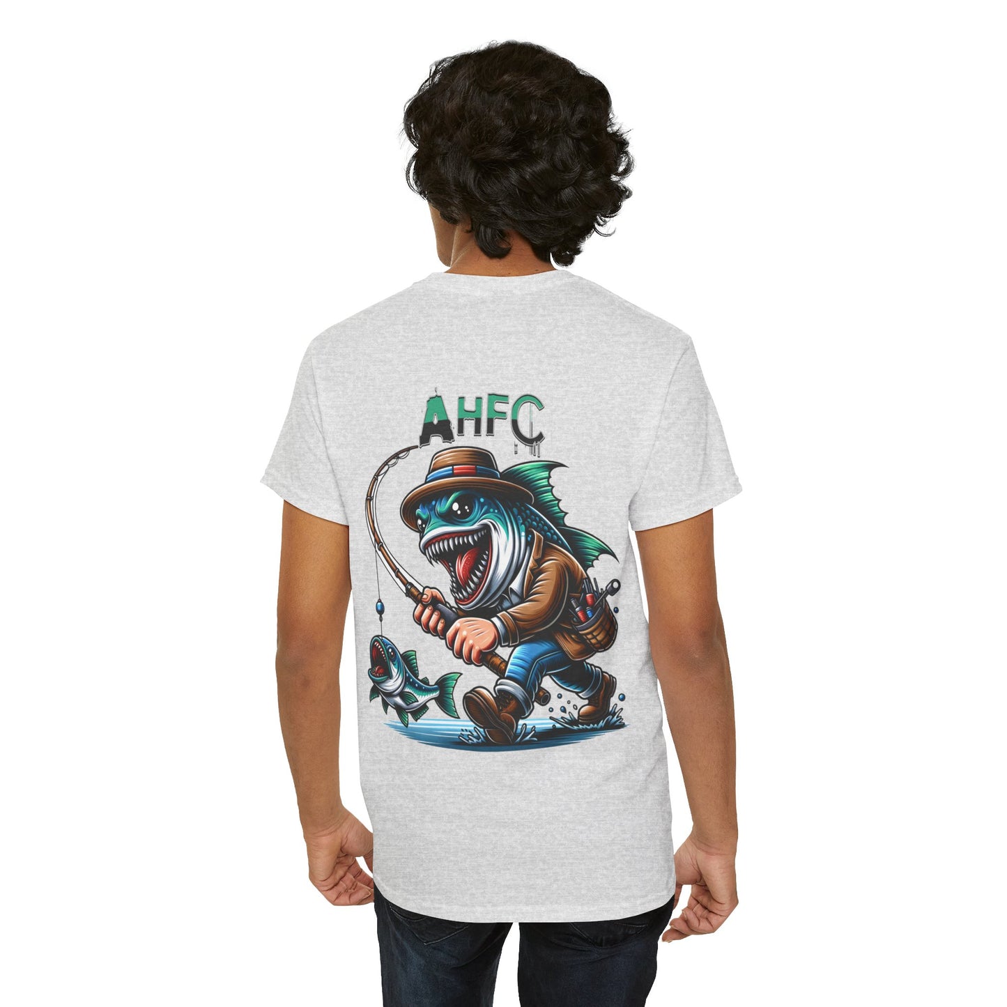 Fish attack AHFC Unisex Heavy Cotton Tee