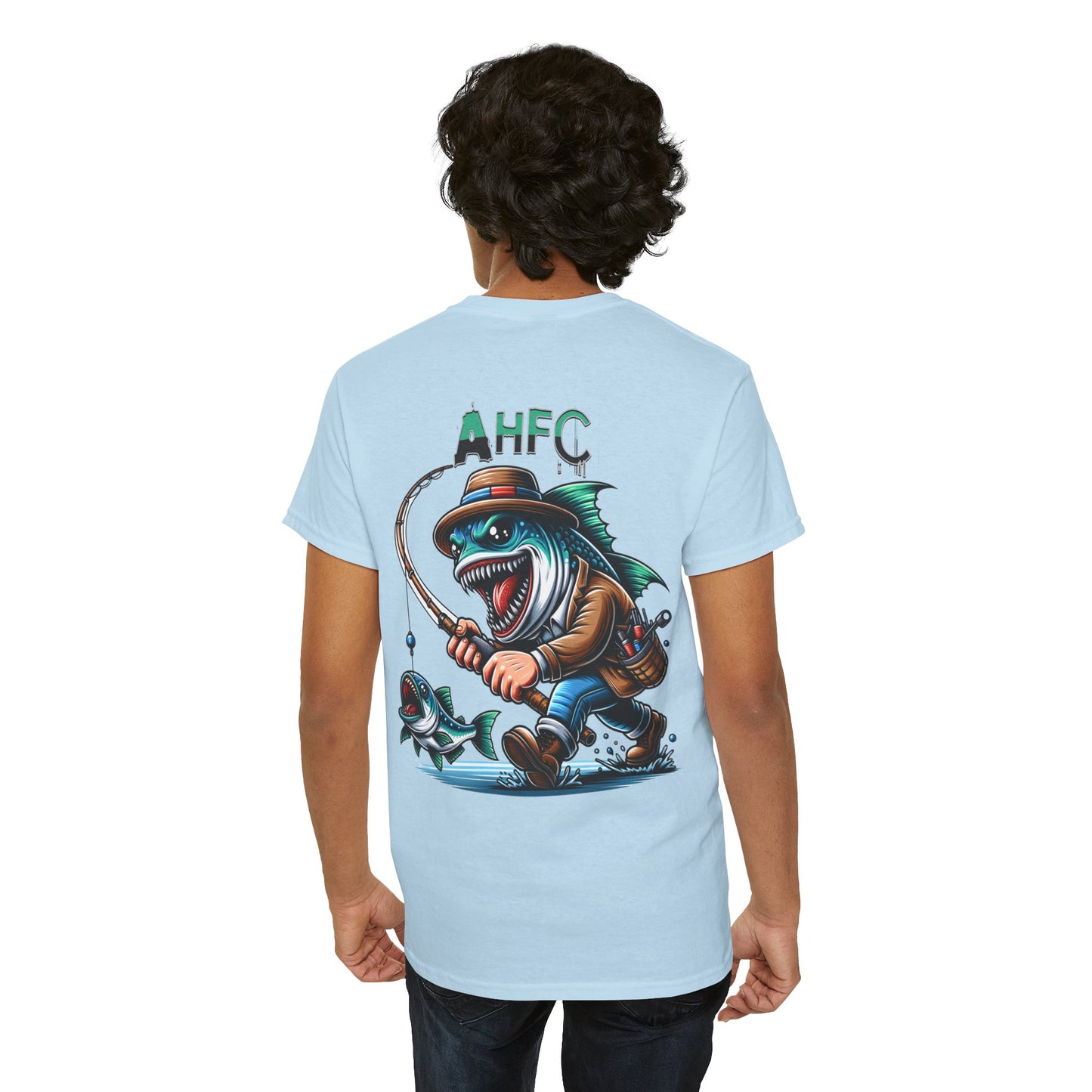Fish attack AHFC Unisex Heavy Cotton Tee