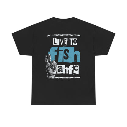 AHFC Live to Fish T-Shirt - Retro Skate Fishing Apparel