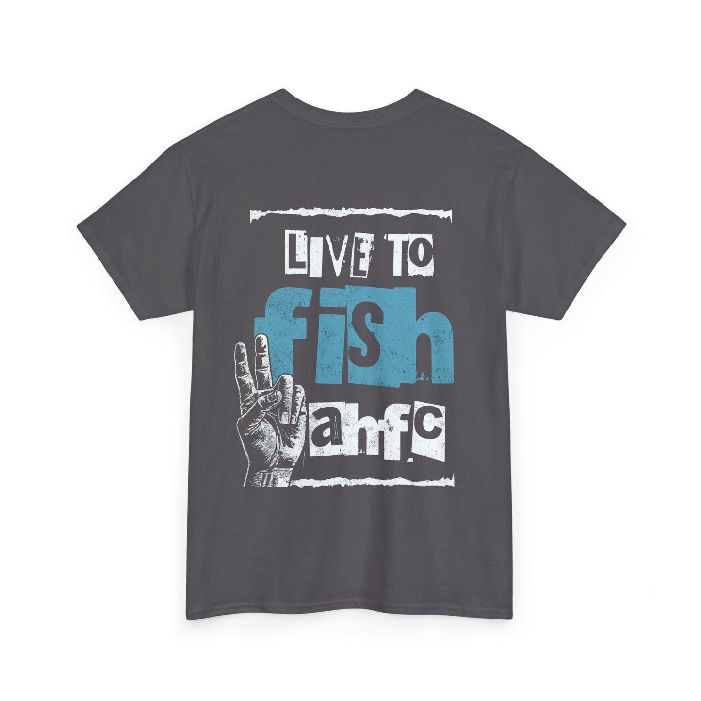 AHFC Live to Fish T-Shirt - Retro Skate Fishing Apparel
