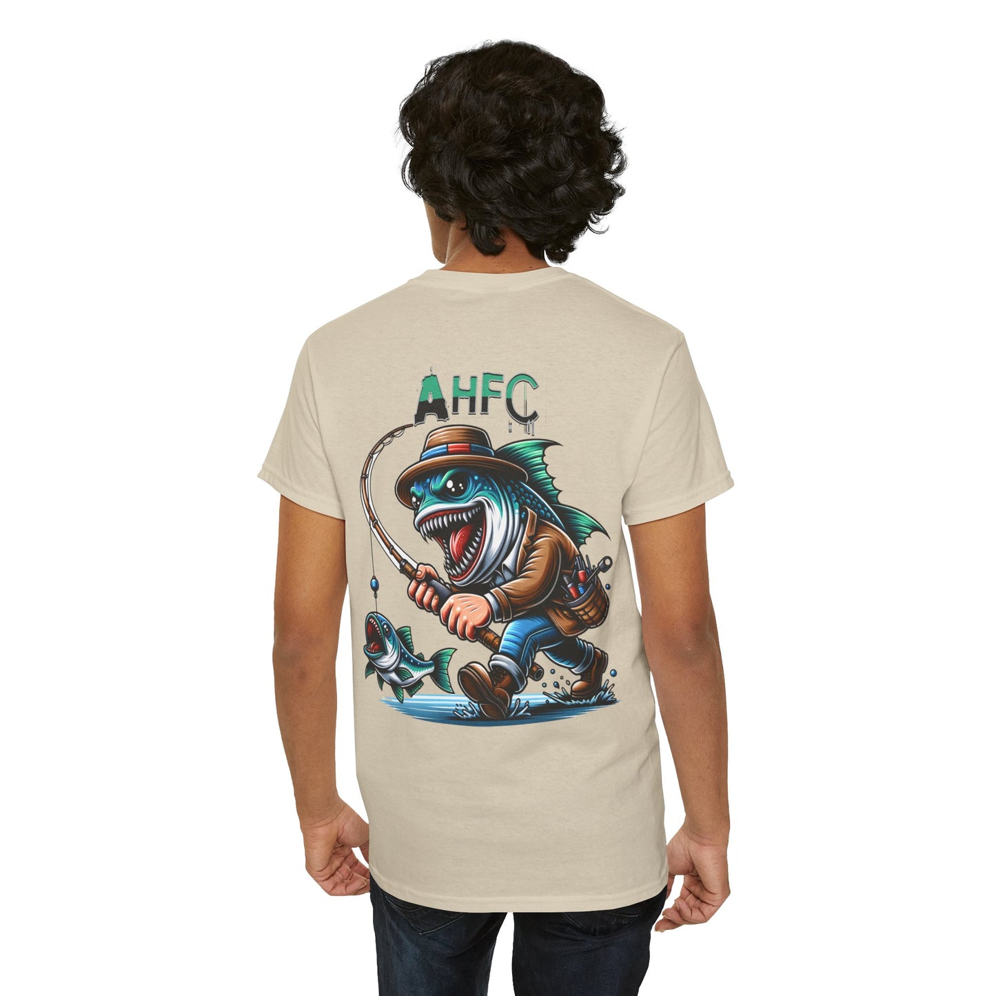 Fish attack AHFC Unisex Heavy Cotton Tee