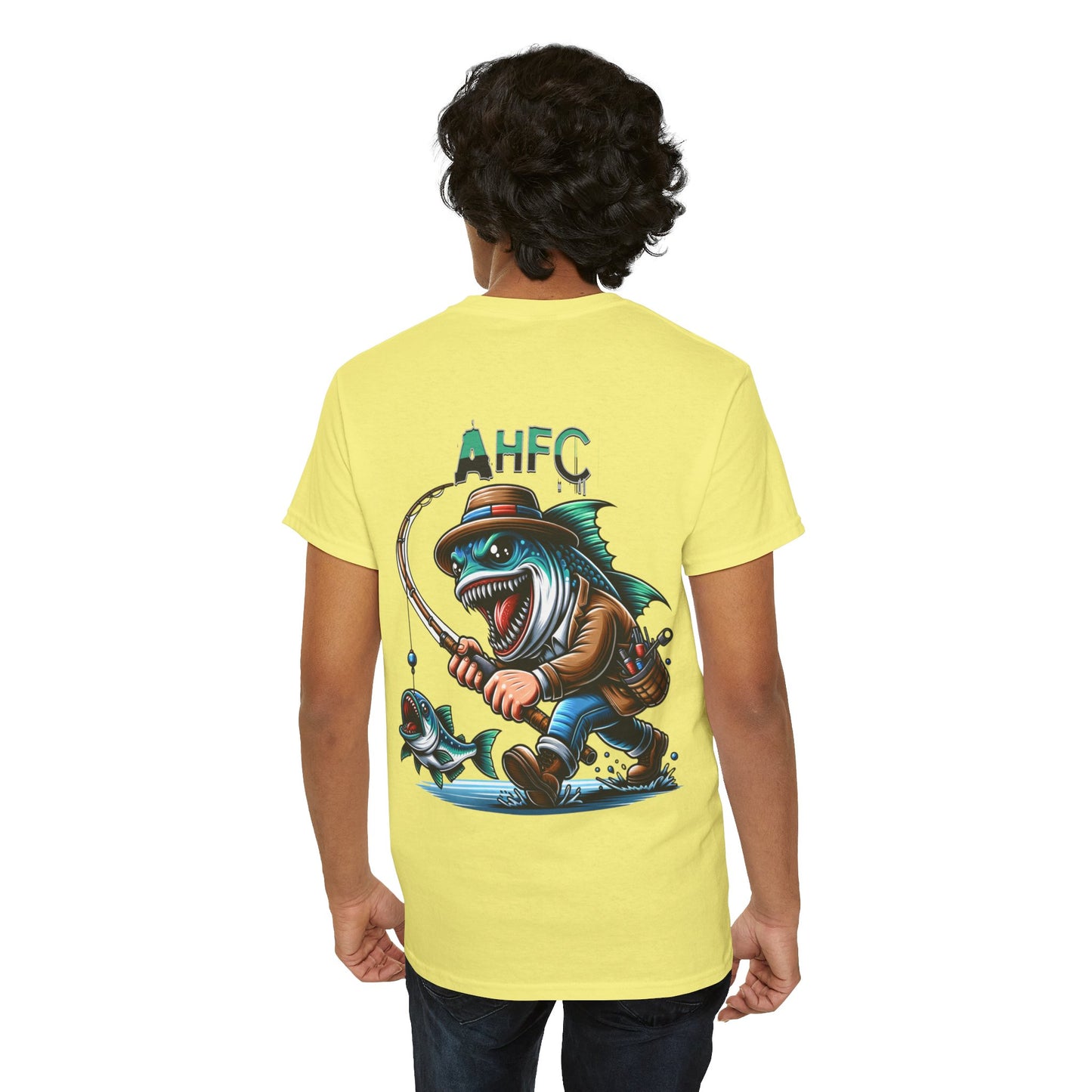Fish attack AHFC Unisex Heavy Cotton Tee