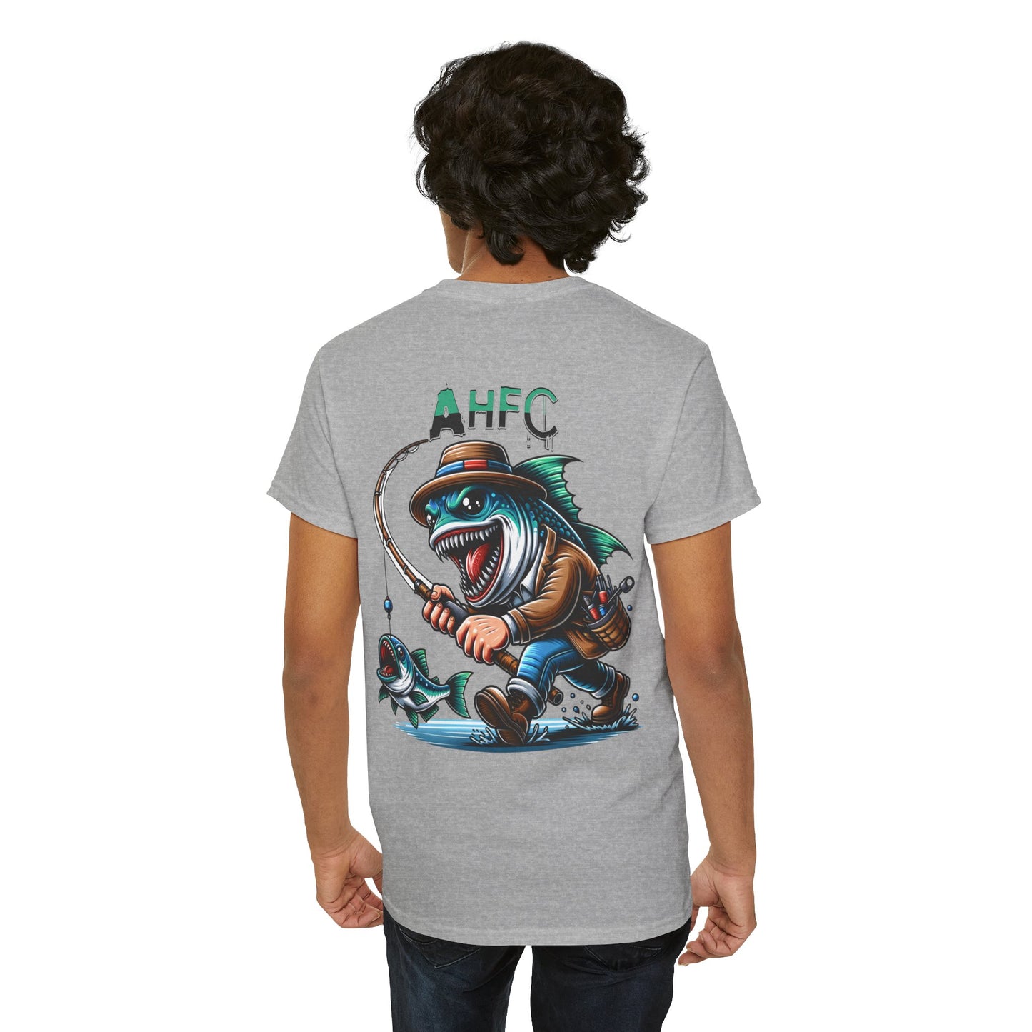 Fish attack AHFC Unisex Heavy Cotton Tee
