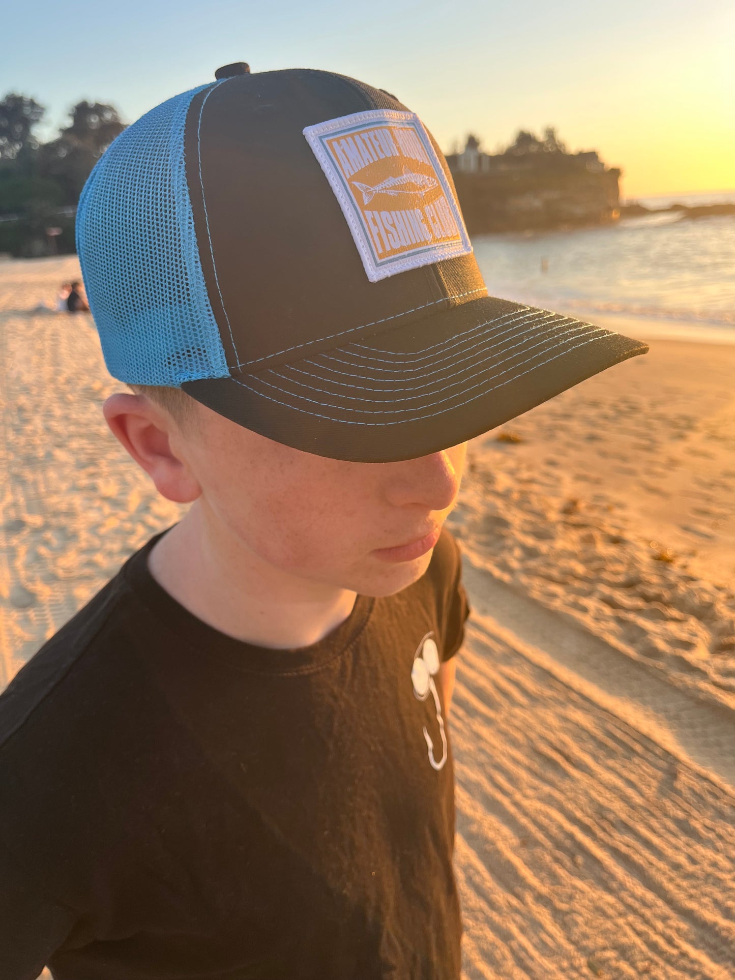 AHFC Blue Bones Trucker Cap | Premium Fishing Streetwear Hat