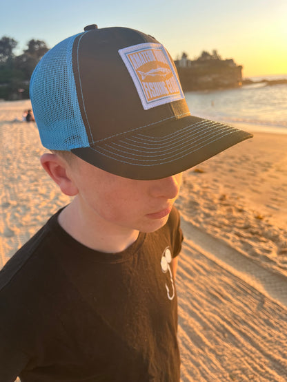 AHFC Blue Bones Trucker Cap | Premium Fishing Streetwear Hat